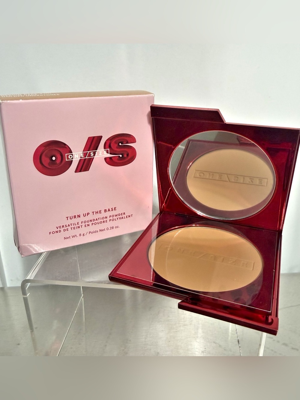 ONE/SIZE Turn Up The Base Foundation Powder Medium Dark 4 (G), Full Size NIB